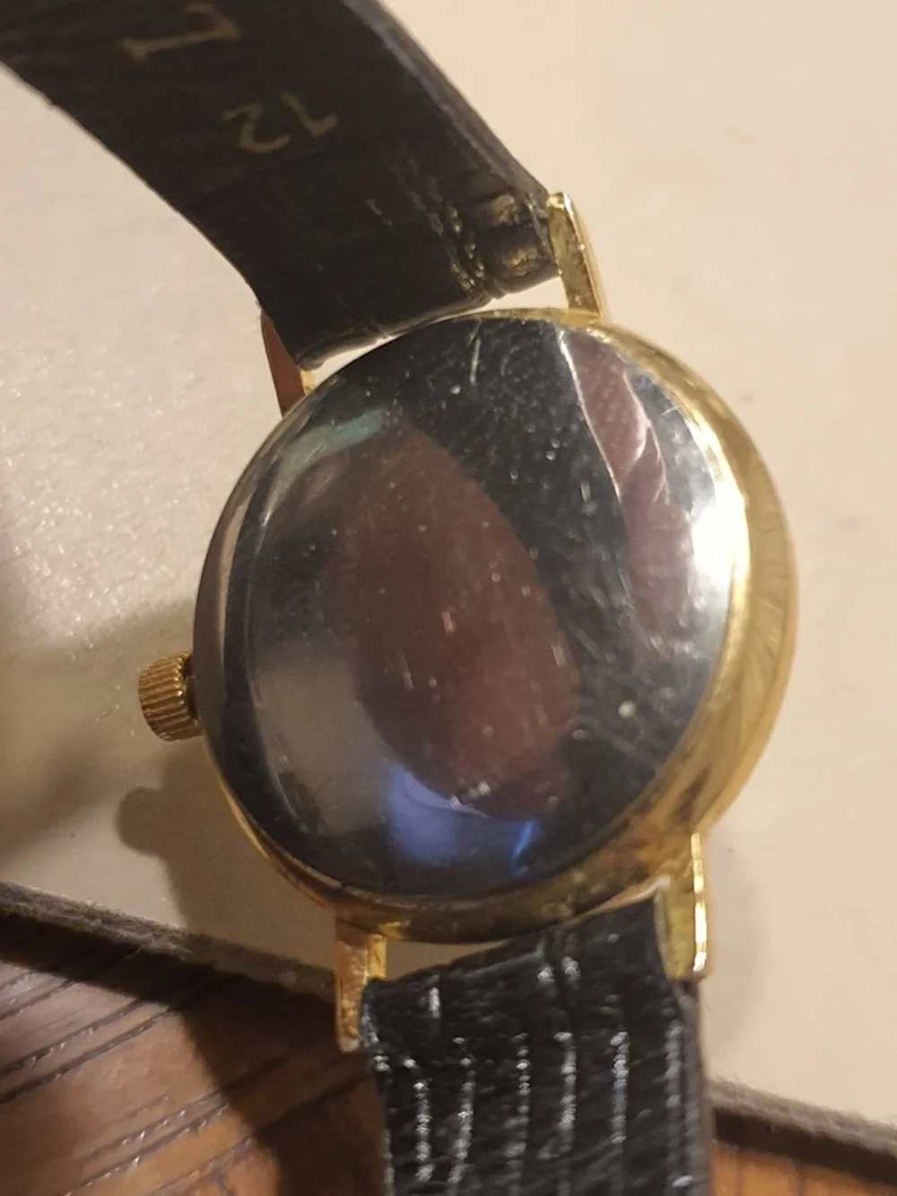 🦋10/$20🦋 Delta Kappa Gamma Goldtone/White Leather Sorority Women's Watch